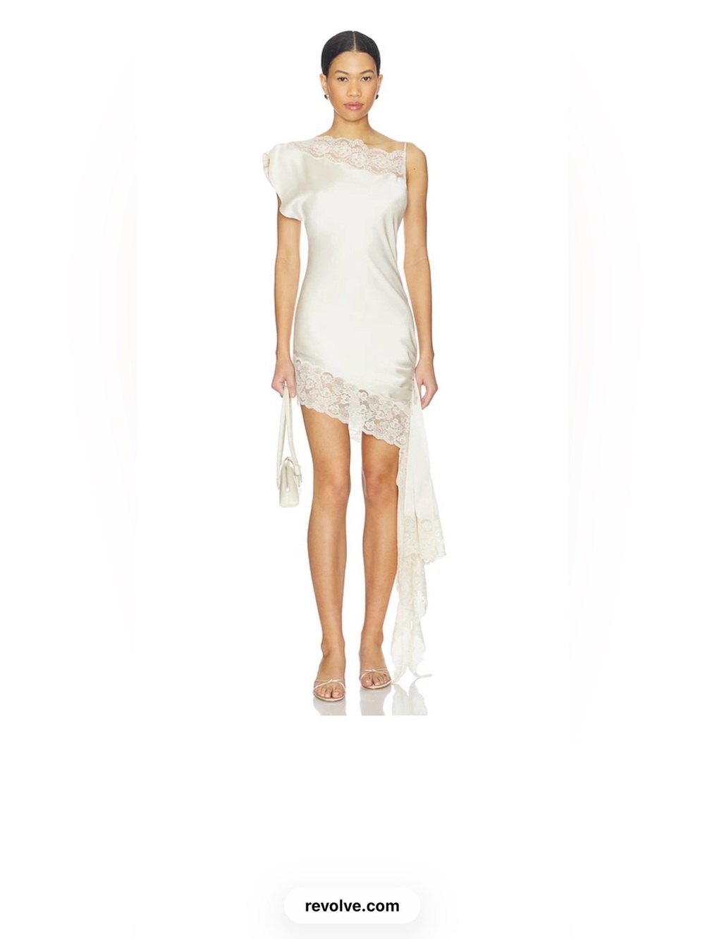 Revolve Lover and Friends Nataliya Mini Dress in Ivory